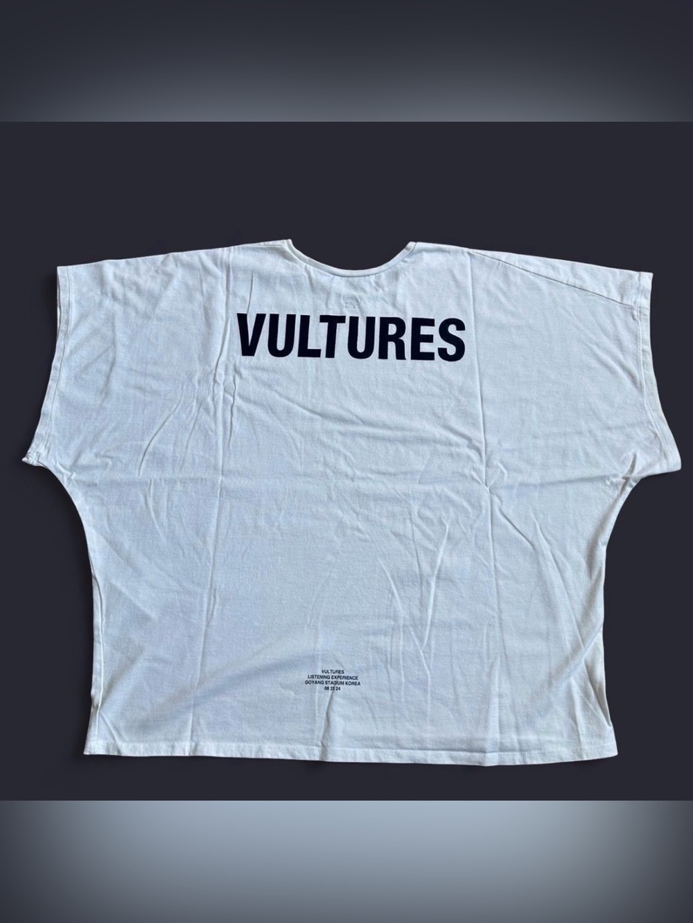 YEEZY VULTURES KOREA EXCLUSIVE II TSHIRT "WHITE" SIZE 3 KOREA LISTENING PARTY